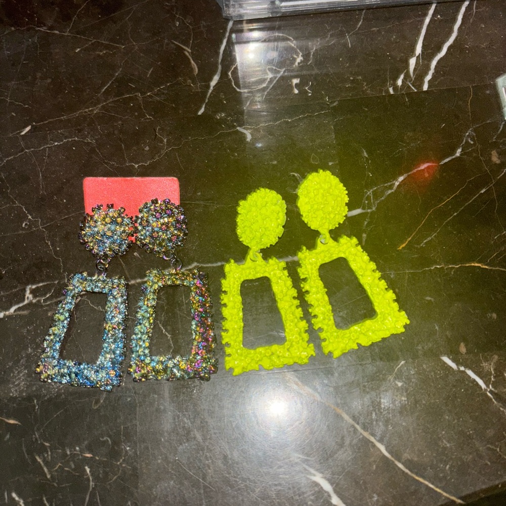 Colorful Statement Earrings Set